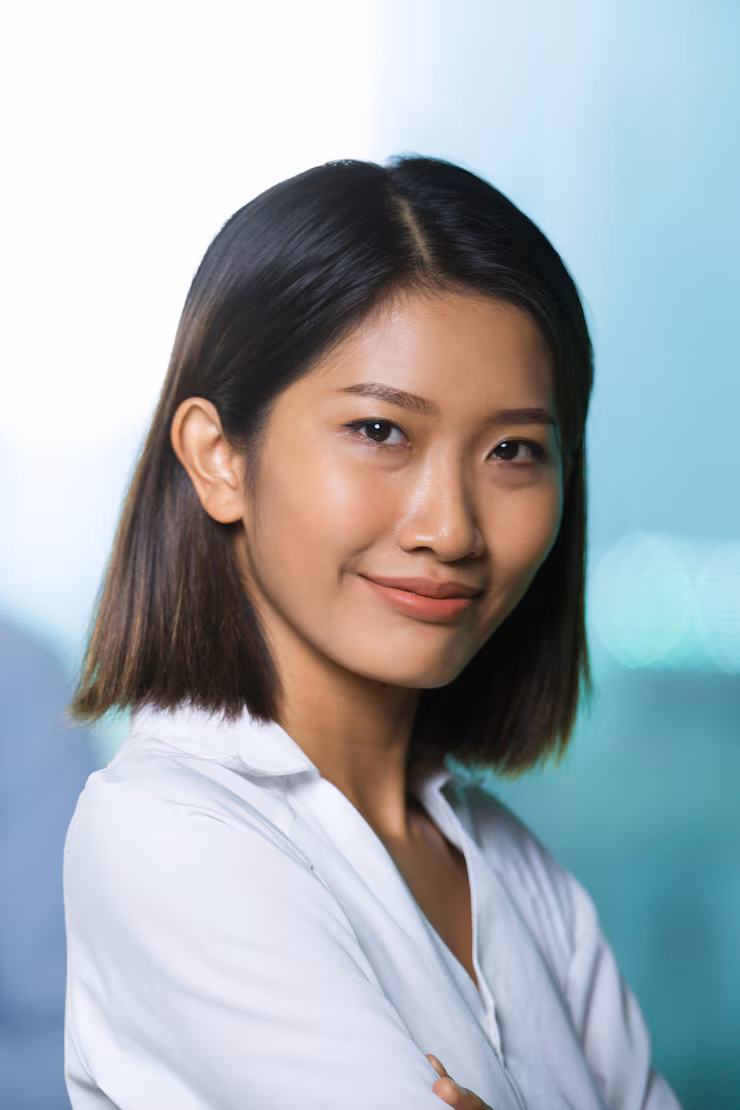 closeup portrait content nice young asian woman 1262 4809